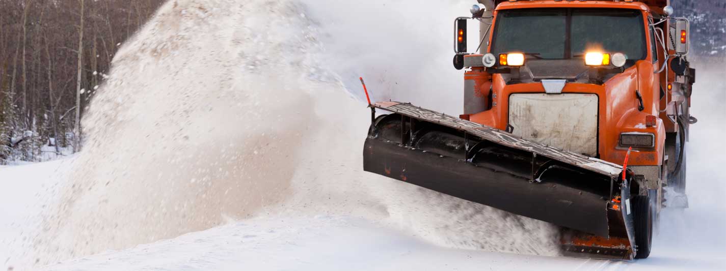 snow plow plowing snow